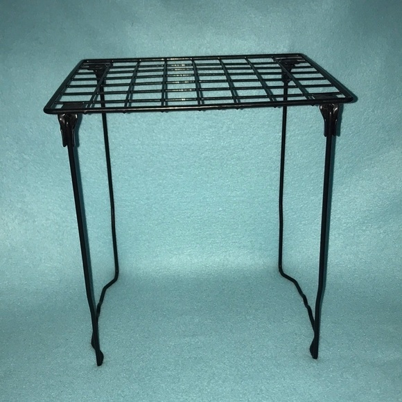 📚LOCKER shelf foldable black coated metal - Picture 1 of 7